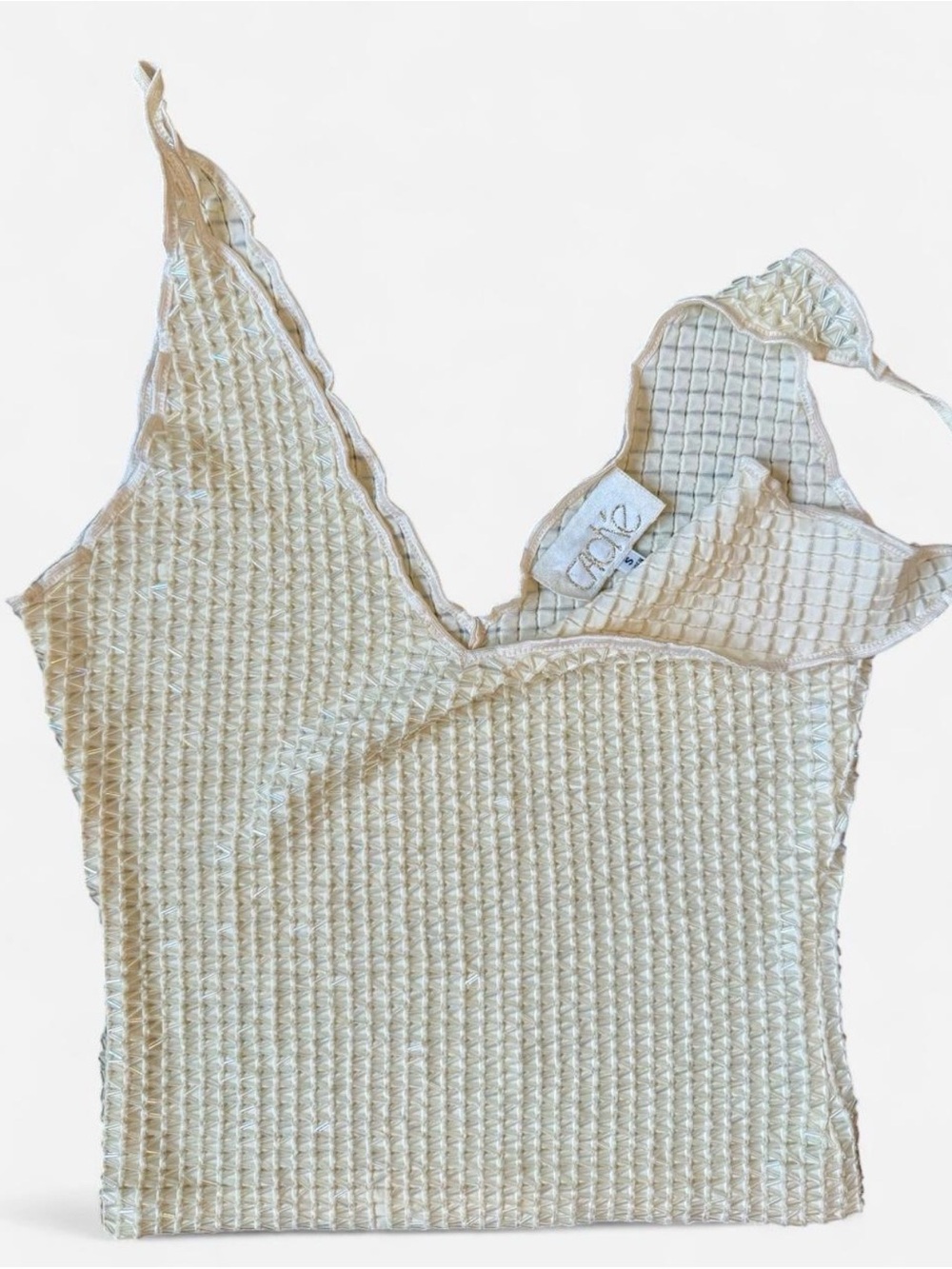 Vintage Y2K CACHE Beaded Tank Top